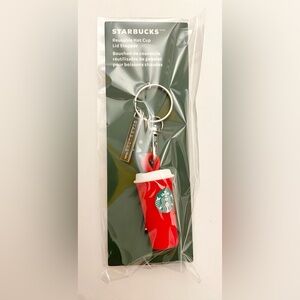 Starbucks Lip Stoppers w/Red Cup Keychain